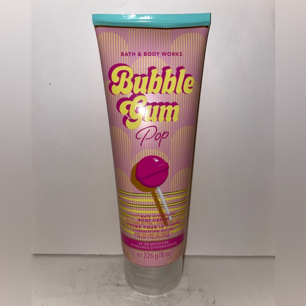 Bath & Body Works Bubblegum Bubble Gum Pop Body Cream 8oz Discontinued New